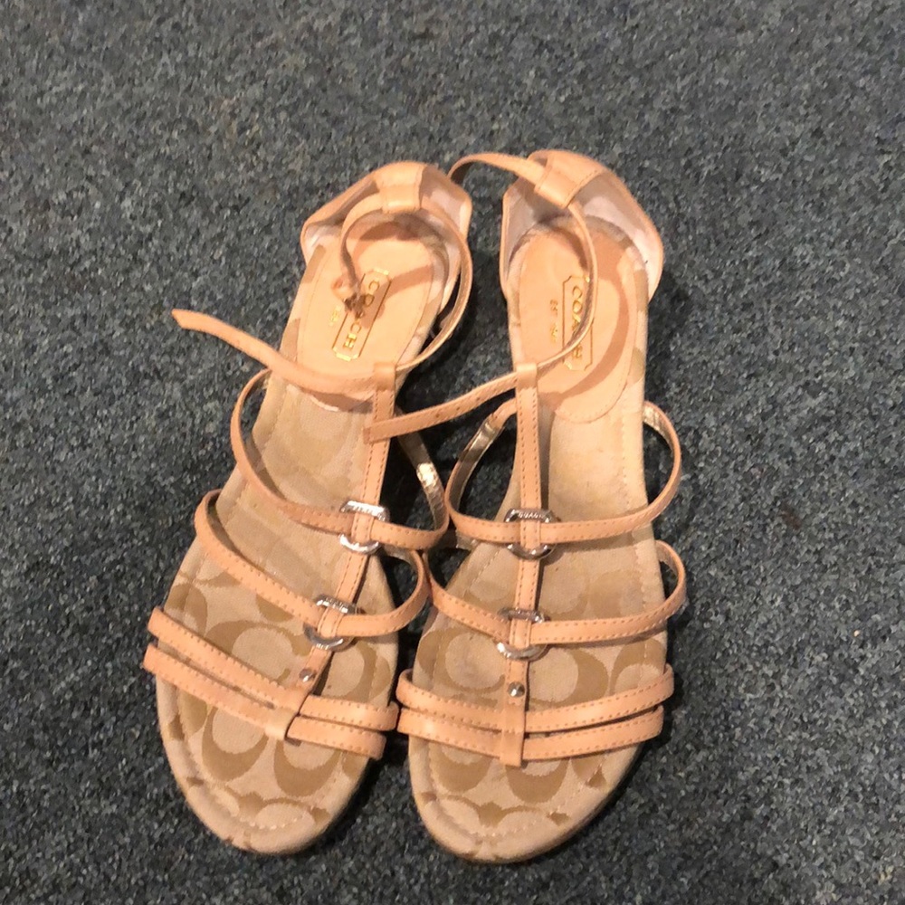 Small wedges sandals coach